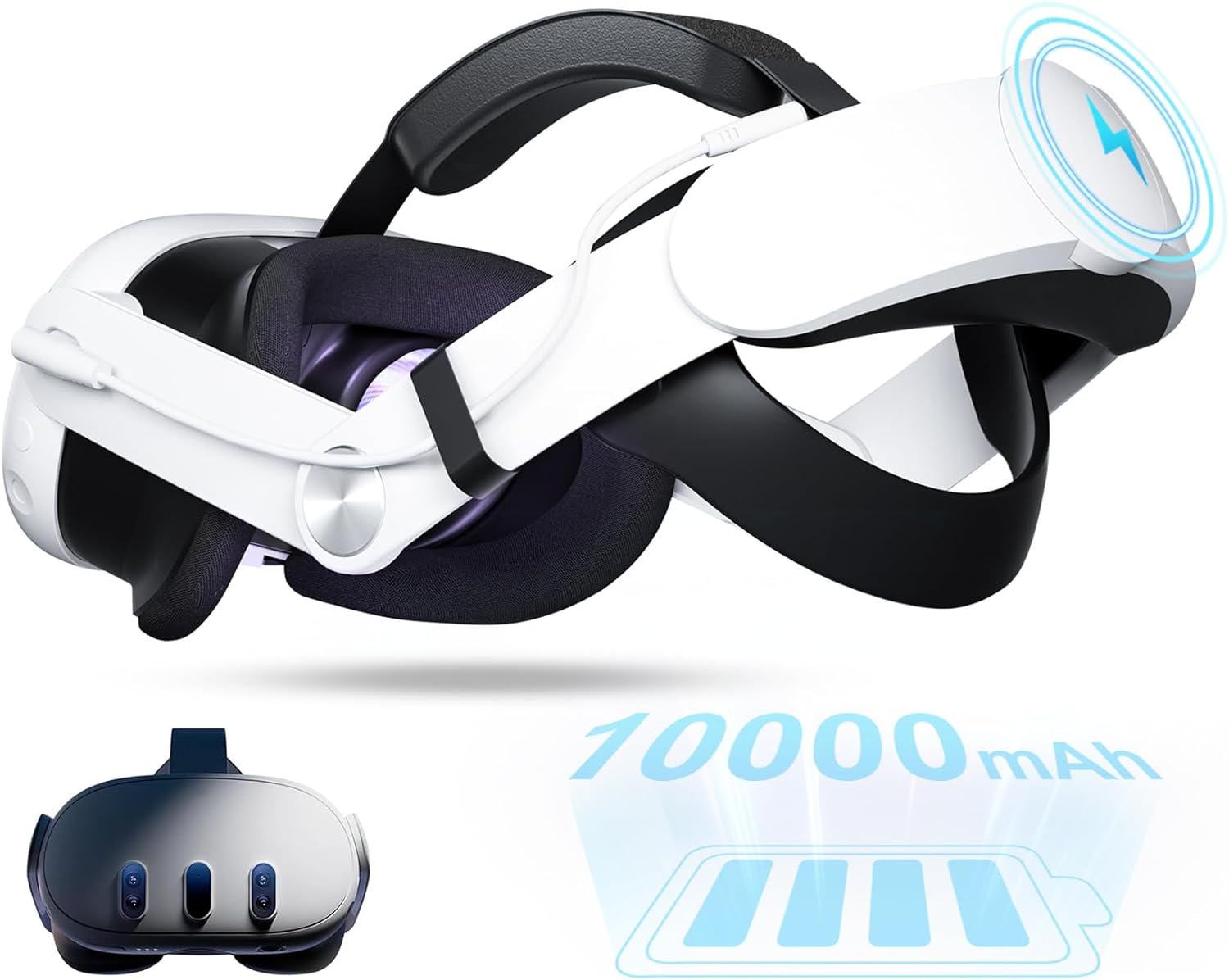 🔥Meta Quest 3 Battery Strap 2025 - 10000mAh Official Fit Elite Strap Upgrade | 2X Playtime & Zero Neck Pain! TikTok's #1 VR Accessory of 2025⚡ 🔥Meta Quest 3 Battery Strap 2025 - 10000mAh Official Fit Elite Strap Upgrade | 2X Playtime & Zero Neck Pain! TikTok's #1 VR Accessory of 2025⚡